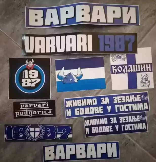 12 x Football Ultras Stickers Radnički Kragujevac-DEVILS