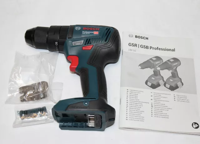 Bosch Professional GSR 18V-55 Akku Bürstenloser Kombisbohrer/Schraubendreher (NUR KÖRPER)