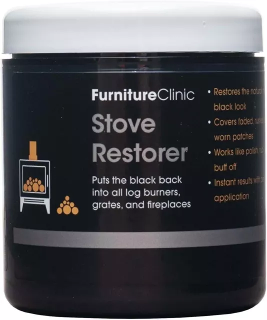 Stove Restorer 250ml (Black) - Restores the colour to metal stoves & log burners