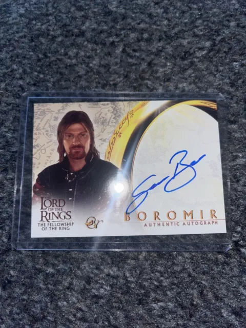 Lord Of The Rings Fellowship Of The Ring Topps Autograph Card Sean Bean