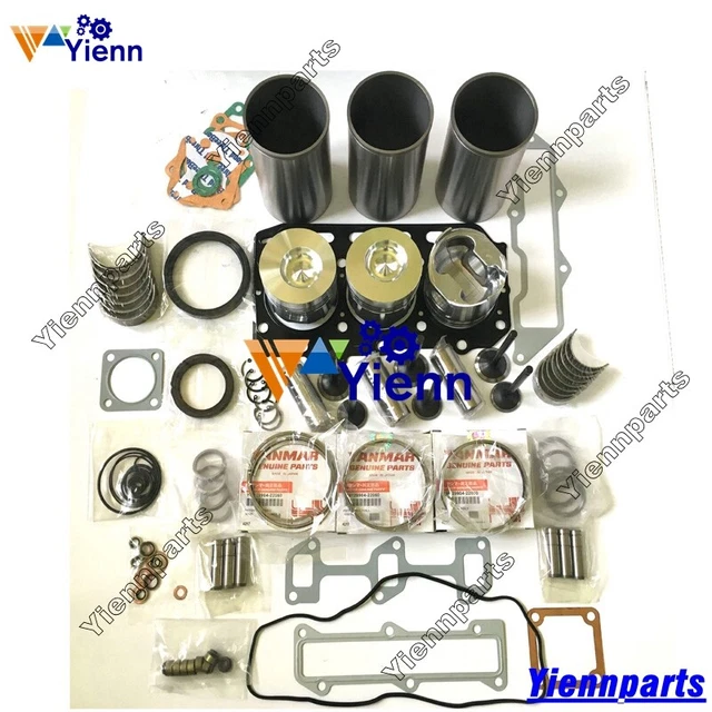 3TN84-RJ Overhaul Rebuild Kit For Yanmar Engine John Deere 955 Compact Tractor