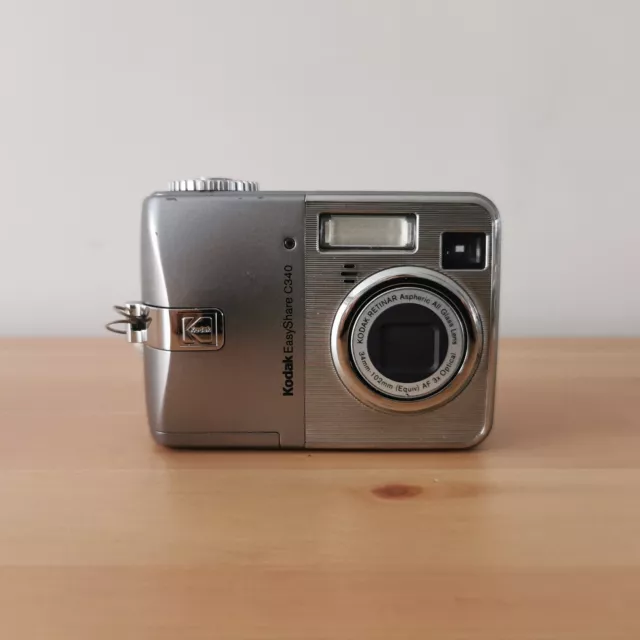 Kodak EasyShare C340 5.0MP Silver Compact Digital Camera - Fully Tested