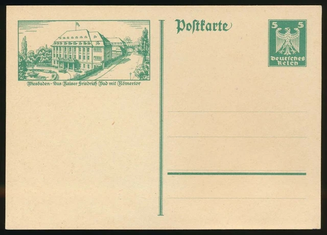 Deutsches Reich Ganzsache P 164/023 WIESBADEN ungebraucht #126866