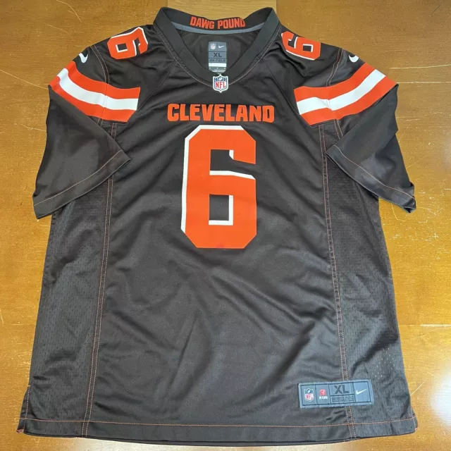 Cleveland Browns Jersey Mens Extra Large Brown NFL Nike Football Mayfield #6