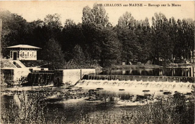 CPA AK CHALONS-sur-MARNE - Dam on the Marne (743079)