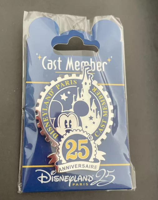 PINS Cast Member Disneyland Paris 25ème Anniversaire Rare