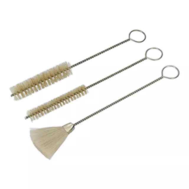 Sealey BSGC/3 Spray Gun Cleaning Brush Set 3pc