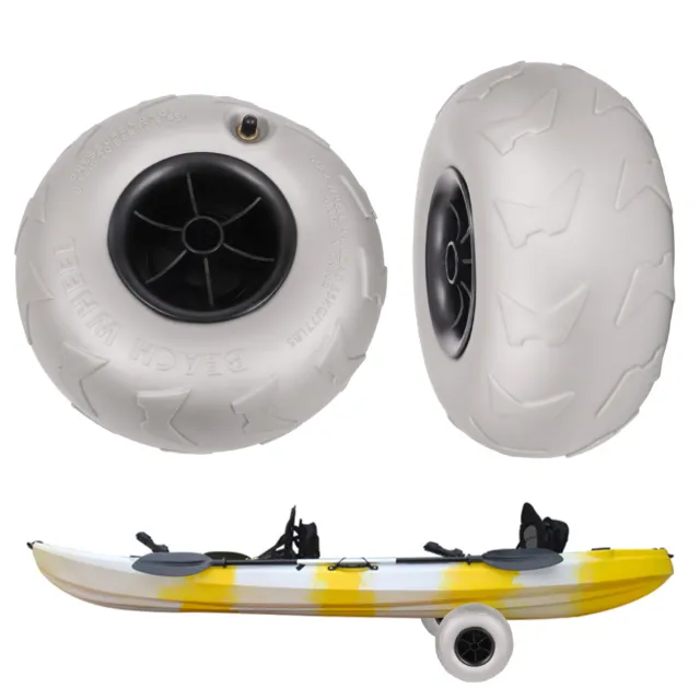 9inch Beach Cart Wheels Inflatable Wheels 2x Replacement Balloon Beach Tire PVC