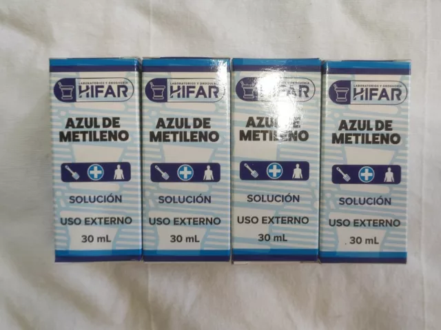 4 bottles USP 2% Methylene Blue Liquid | 4x 600mg 4x 1oz pharmaceutical grade