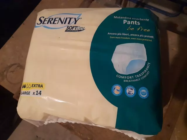 112  Pannoloni SERENITY Soft Dry Pants Extra TG L 8 x 14 pezzi
