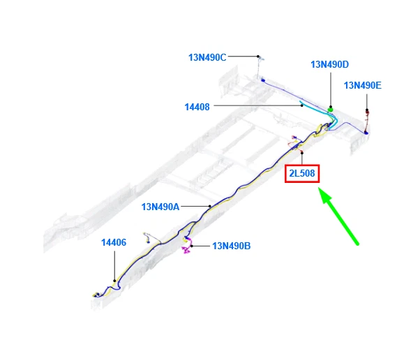 FORD TRANSIT MK3 Rear Brake Pad Wear Warning Wire Assy 1457085 NEW