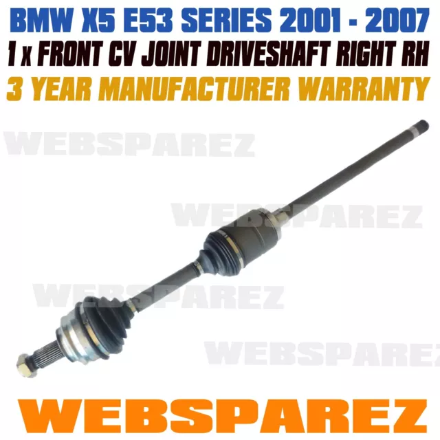 RH Brand New CV Joint Drive Shaft Suit BMW X5 E53 Front 01 - 07 Driver Side