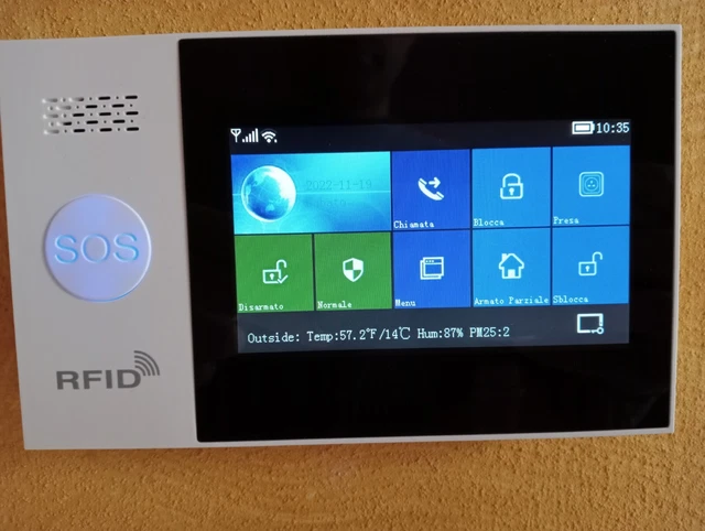 Kit allarme casa wifi scheda sim e compatibile con Alexa e Google smart Home
