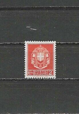 ITALY ,  1930 , ARMS OF ITALY , 2c STAMP PERF , VLH