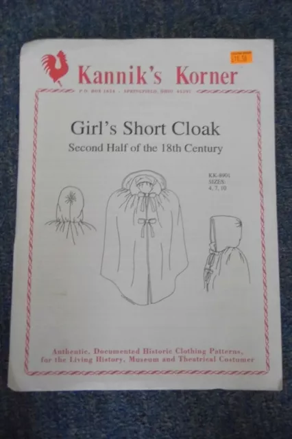 KANNIK'S Korner - Ragazze Corto Mantello - Second Mezzo Di Il 18TH Secolo
