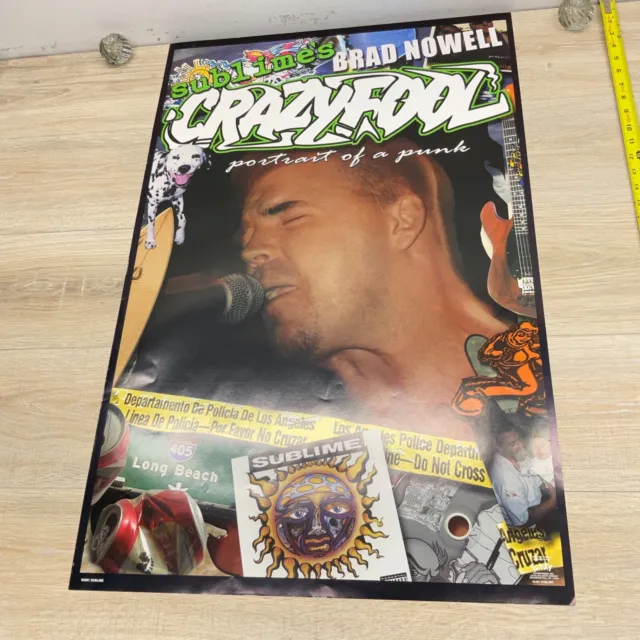 Sublime Brad Nowell Crazy Fool 2001 Poster 23x35" FUNKY #3481 P45
