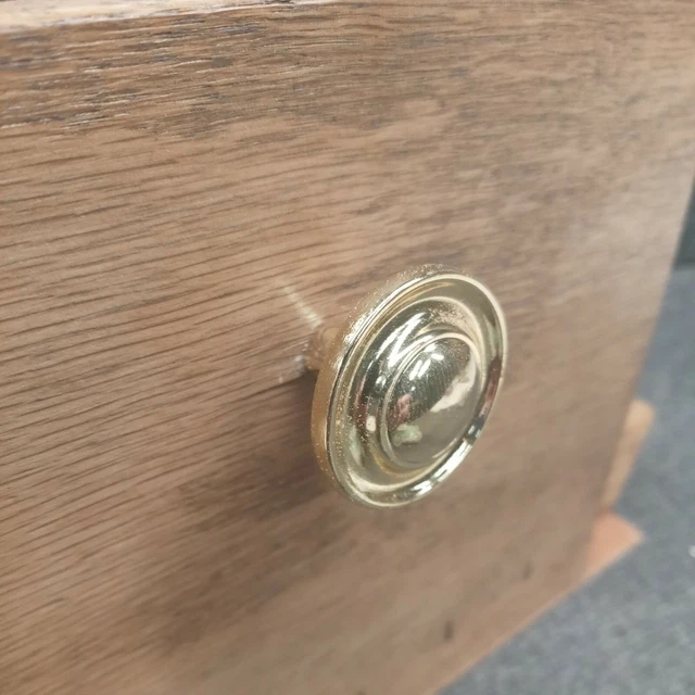 5pc Amerock BP-755-3 Hardware 1-1/4" Round Polished Brass Knob NEW CABINET PULL