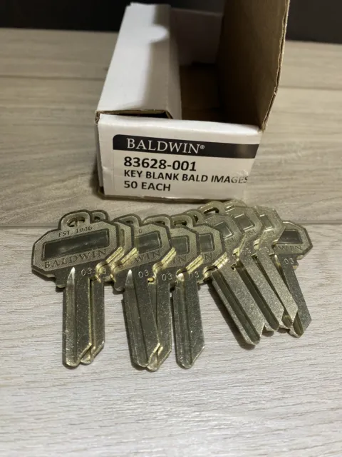 Box of 9 Baldwin Estate C House Key Blank Blanks Keys LOGO 83628-001