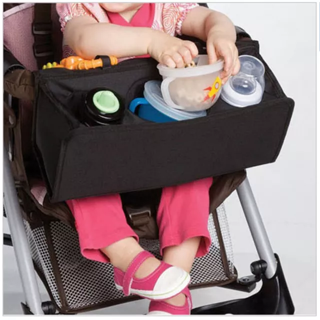Universal Baby Stroller Dinner Cart Pram Snack Tray Milk Bottle Cup Toy Holder