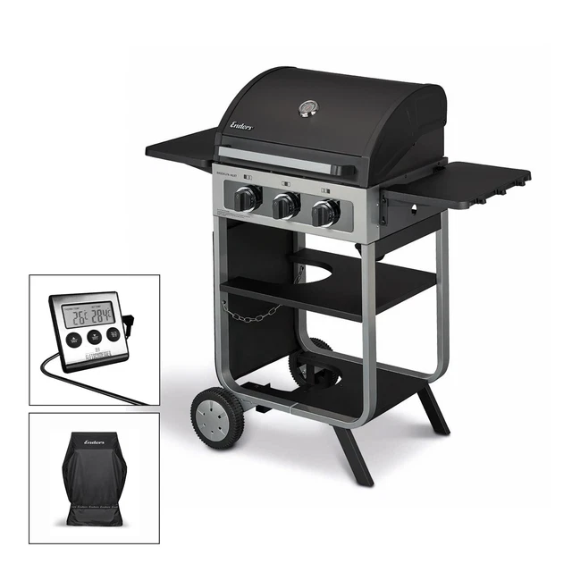 Gasgrill Enders BROOKLYN NEXT 3 Balkongrill mit 3 Edelstahl Brenner Gas Grill