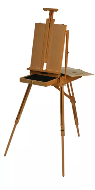 Deluxe Artist French Box Easel Beechwood With METAL DIVIDER