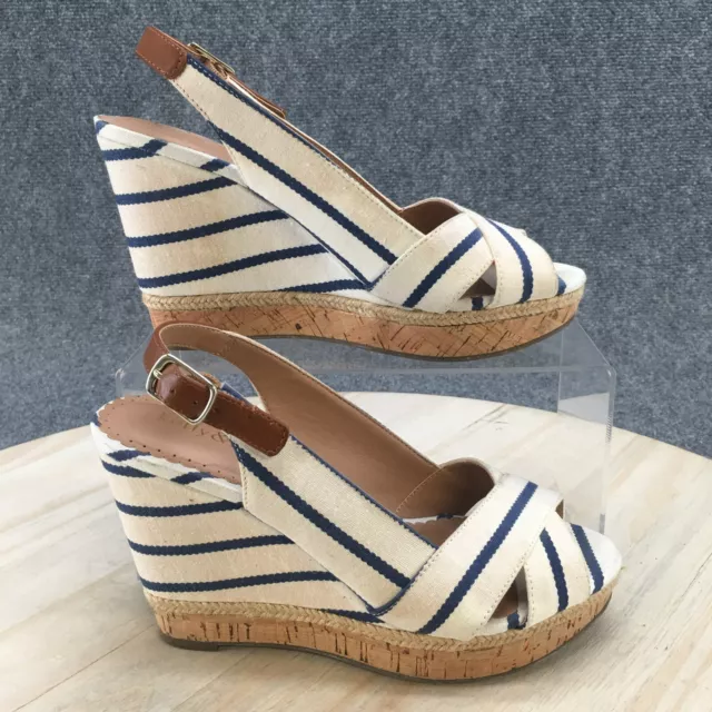 KELLY AND KATIE Womens High Heel Sandals with Ankle Strap White 7