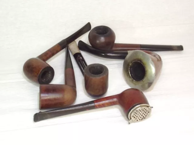 Classic Tobacco Pipe Lucky Best Old Briar Vtg Wooden Smoking Pipe