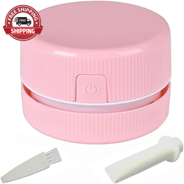 Mini Portable Handheld Cordless Tabletop Crumb Sweeper Desktop Vacuum Cleaner, C