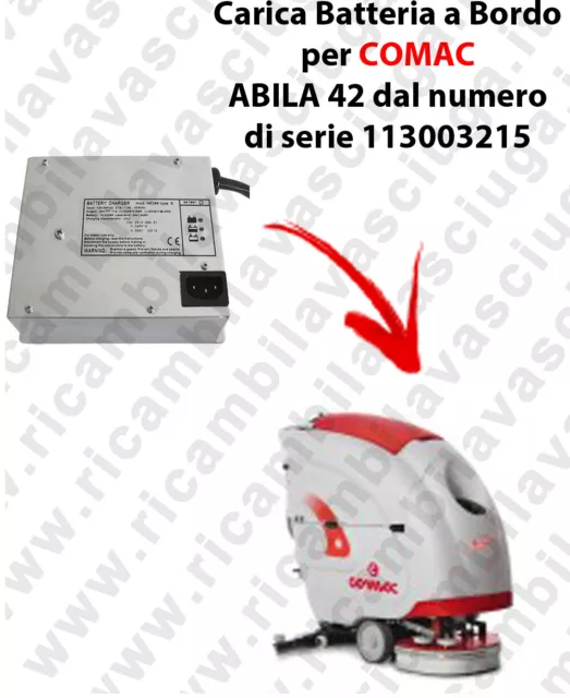 Battery Charger on board for Scrubber Dryer COMAC ABILA 42 dal 113003215