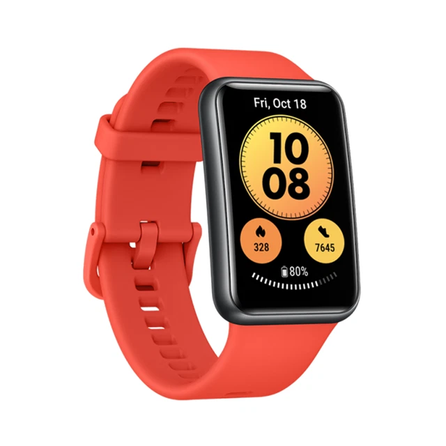 HUAWEI WATCH FIT new Smartwatch, 1,64 Zoll Display, SpO2-Erfassung, rot