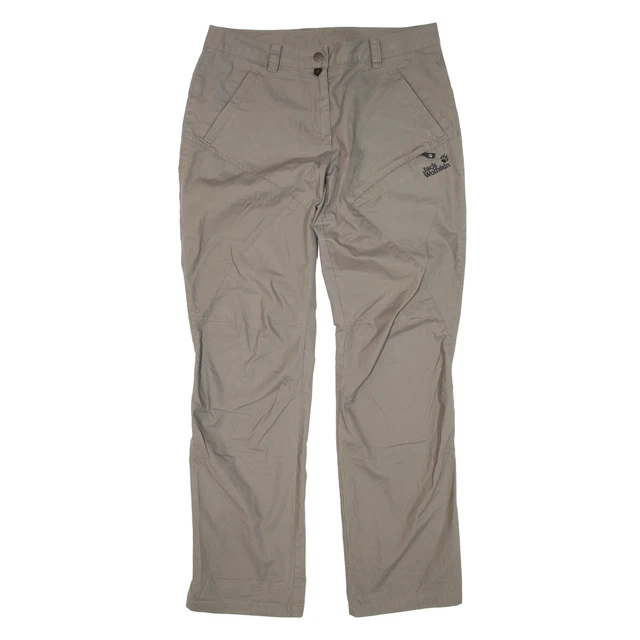 JACK WOLFSKIN Pantaloni Grigi Regolari Stratti Donna W32 L31