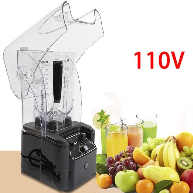 Commercial Electric Soundproof Cover Blender 2.2KW 30000RPM Smoothie Maker Mixer