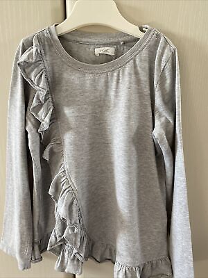Girls Next grey long sleeved ruffle top, age 5 years~ excellent condition