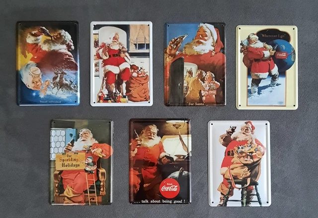 Coca Cola Weihnachtsmotive Blechkarten Sammeln und Selten .Mehrfach verfügbar