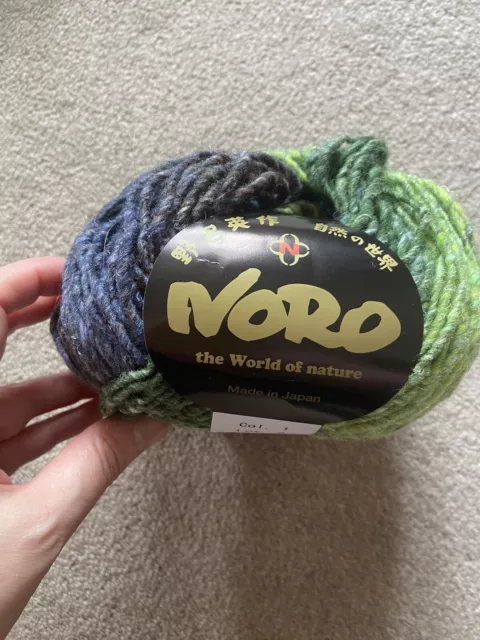 Noro Obi Yarn Colour 1 - Brand New. 55% Wool 35% Silk 10% Mohair 100g  160m