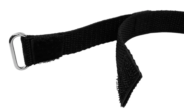 Bracelet Montre Ruban Textile Fermeture Scratch Noir 20mm 22868 22870 3