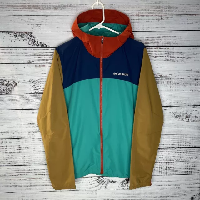 Columbia Bozeman Rock Colorblock Windbreaker Hooded Full-Zip Jacket Men’s Medium