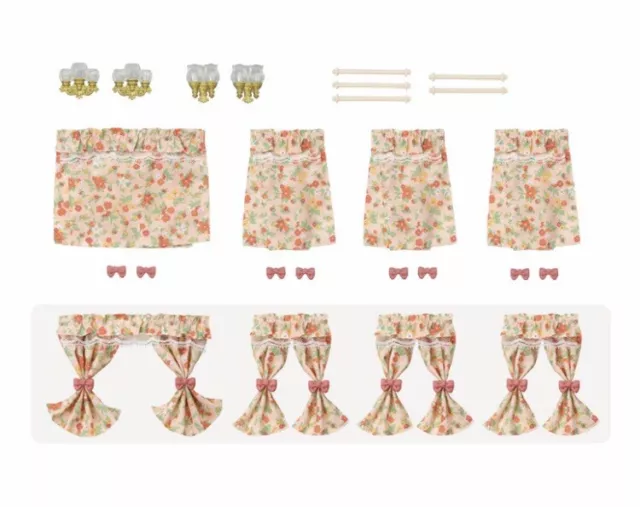 Sylvanian Families / Calico Critters Lamps & Curtains Set