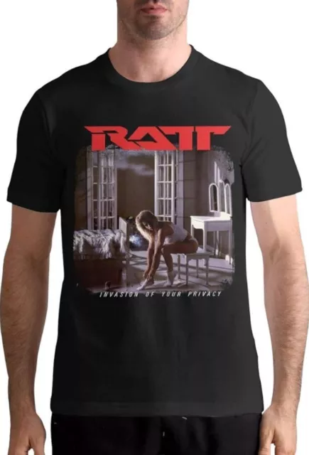 Retro Ratt Band T Shirt Short Sleeved Round Neck Cotton Tee Gift For Fan