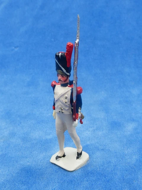Ancien Soldat Prussien à Cheval – Figurine En Bois Peint – Époque Napoléon III (1880)