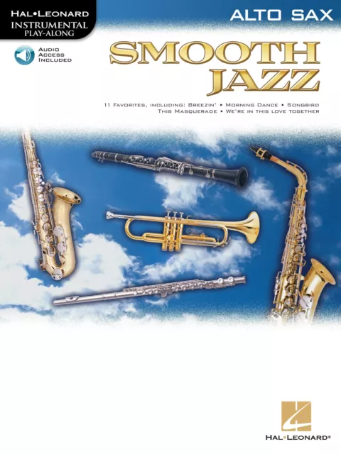 Smooth Jazz for Alto Sax Solo Sheet Music Saxophone Play-Along Song Book Audio