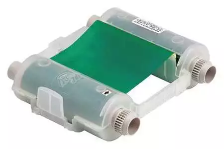 Brady 76747 Ribbon Cartridge, 4-1/8" W, 200 Ft. L, Green