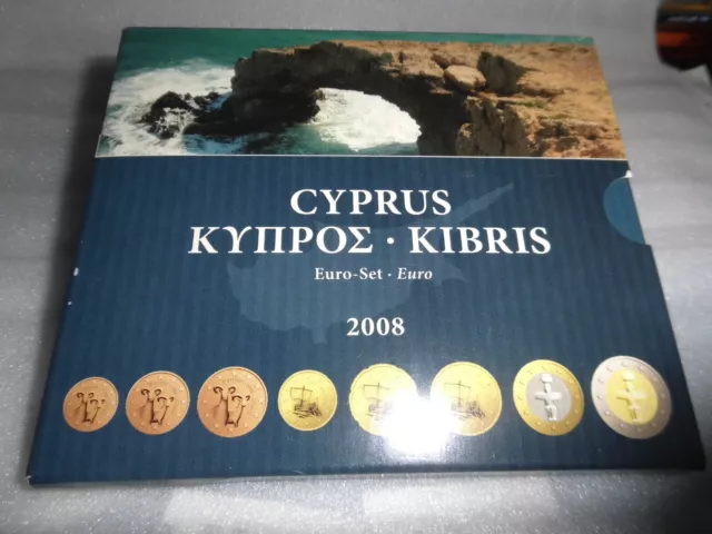 * Zypern Euro KMS 2008 /Blister * 1 Cent - 2 Euro , St. mit Sonderprägung, OVP,