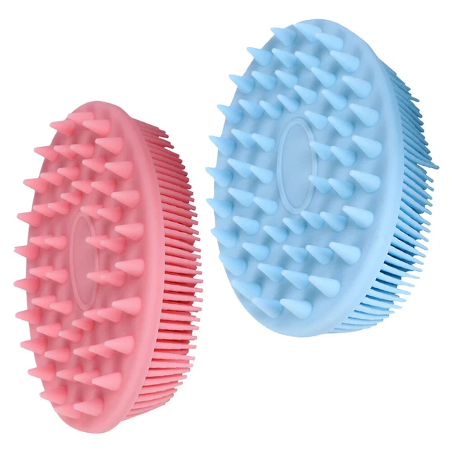 Silikon-Körperschrubber 2 Stück – 2-in-1 Bad- Und Shampoo-Bürste, Weich, Für Empfindliche Haut, Mit Aufhängeöse