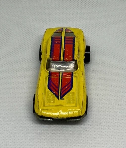 Vintage Hot Wheels 63 Corvette geteiltes Fenster Hongkong Hi-Raker Chevrolet gelb