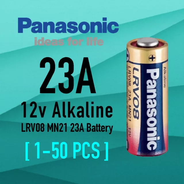 Genuine Panasonic A23 Alkaline Remote Batteries 12V LRV08 MN21 23A A23 Battery