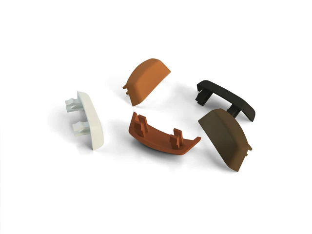 KOTARBAU 50x Wasserschlitzkappen 36mm - ASA Kunststoff Weiß Für Fenster