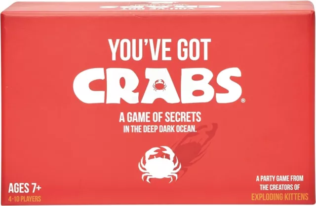 You've Got Crabs familienfreundliches Party-Kartenspiel, explodierende Kätzchen / unbenutzt