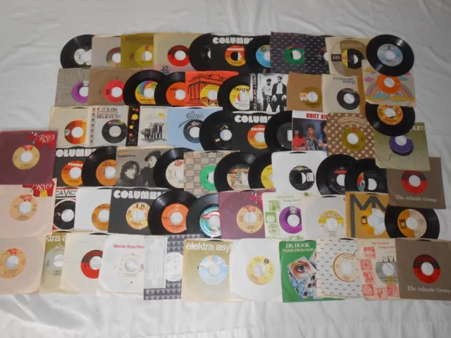 LOT OF (66 ) 45 rpm  7"/ R&B  soul , pop, rock , others  From 1970 's - 80's #1