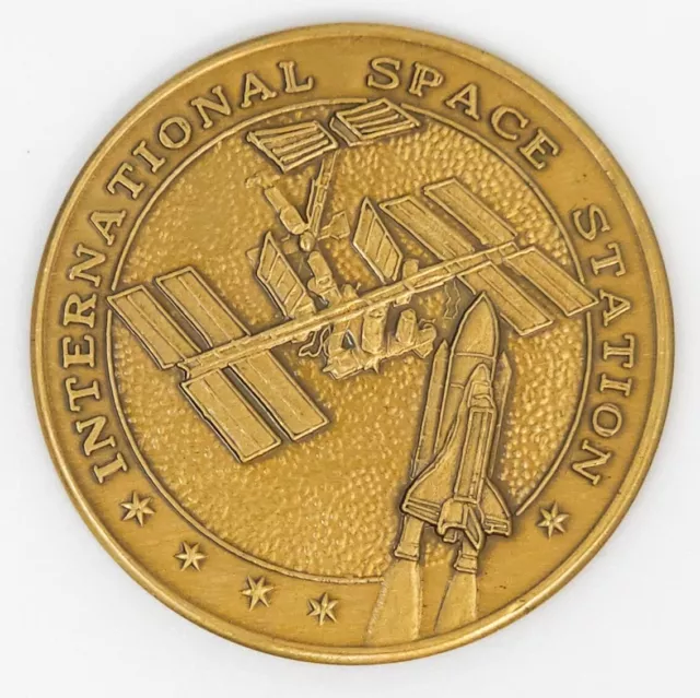 NASA International Space Station STS-88 Minted Flown Metal Unity Node 1998 Coin